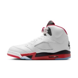 Air Jordan 5 Retro 'Raging Bull' - Pack Rouge Vif en Suède et Cuir