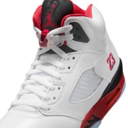 Air Jordan 5 Retro 'Raging Bull' - Pack Rouge Vif en Suède et Cuir